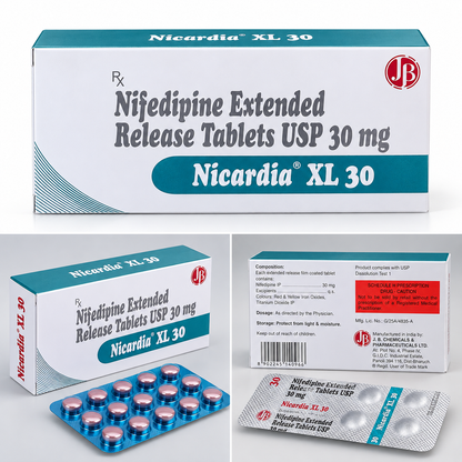 Nicardia XL 30 Tablet – Nifedipine 30 mg